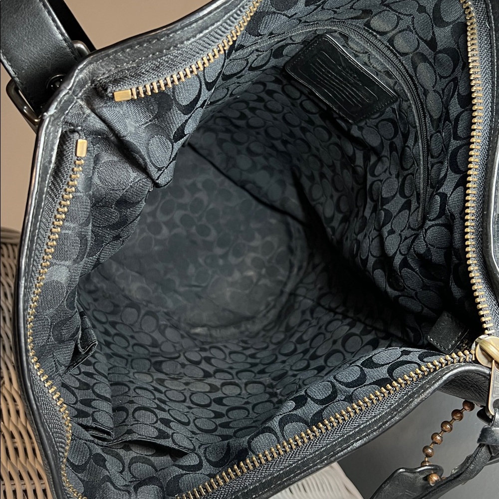 Coach Black Leather Bag - Picture 11 of 15